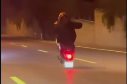 Denizli’de akrobatik sürücüye gereği yapıldı!