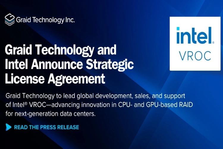 Graid Technology ve Intel stratejik lisans anlaşmasını duyurdu