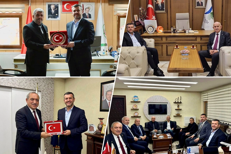 Karabük Belediye Başkanı Çetinkaya, Üç İlçe Belediye Başkanını Ziyaret Etti