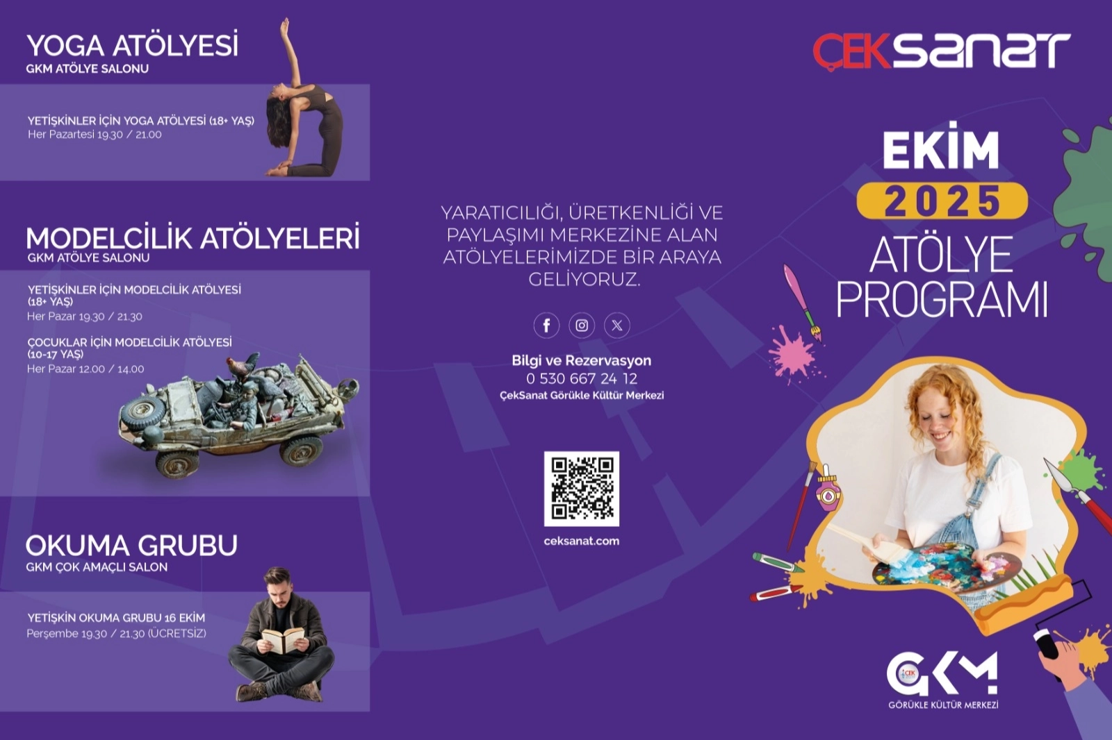 ÇEKSANAT Bursa Görükle Kültür Merkezi sezonu açıyor